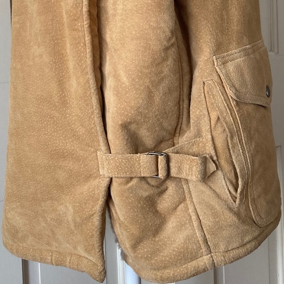 J Percy for Marvin Richards Vintage SUEDE FAUX FUR Jacket SZ L - Picture 6 of 12